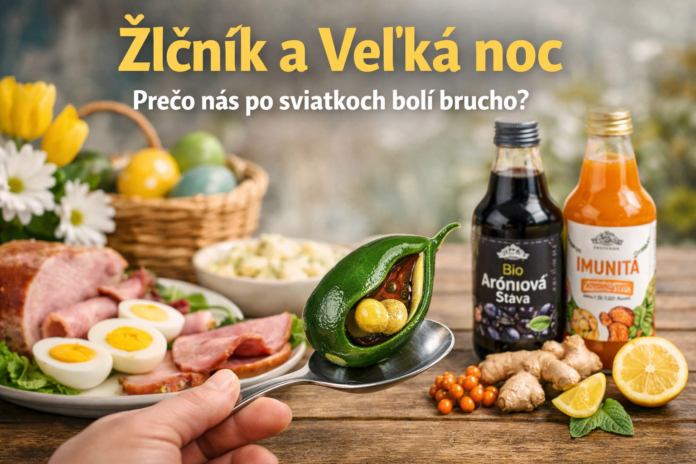 Veľká noc je pre mnohých synonymom oddychu, tradícií a plného stola. Údeniny, vajíčka, majonézové šaláty či sladké koláče však predstavujú výraznú záťaž pre tráviaci systém. Práve v tomto období sa častejšie ozýva orgán, o ktorom počas roka takmer nevieme – žlčník.